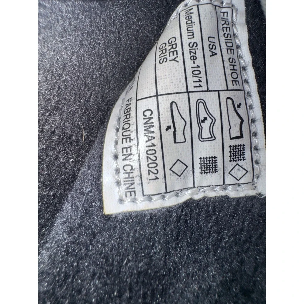 Wren Fireside Shoe Grey Medium Mens‎ 10 11 Slip On Casual Comfort